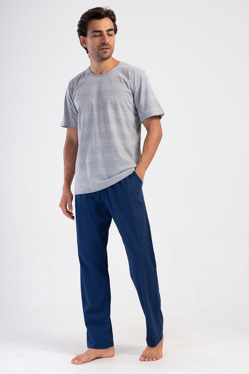 ERKEK XXL PIJAMA TAKIM SUPREM 408138 - VienettaGRAY MELANGE1XL