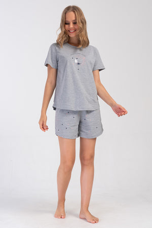 KADIN XXL SORT TAKIM 408141 - Vienetta1.GrupGRAY MELANGE