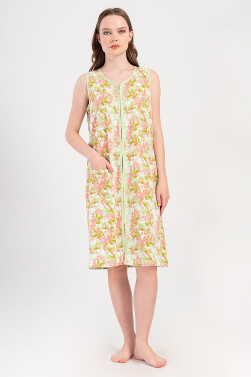 Woman Supreme Lase Sleeveless Home Dress