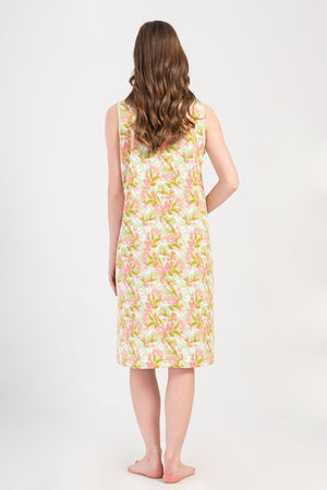 Woman Supreme Lase Sleeveless Home Dress