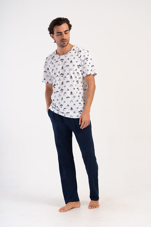 ERKEK PIJAMA TAKIM SUPREM 408171 - Vienetta1.GrupLACIVERT