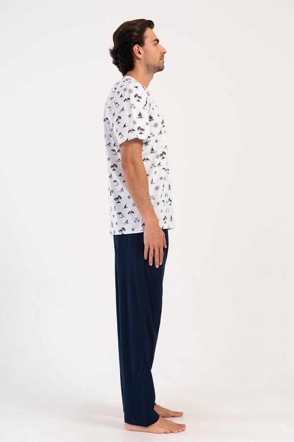 ERKEK PIJAMA TAKIM SUPREM 408171 - Vienetta1.GrupLACIVERT