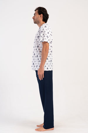 ERKEK PIJAMA TAKIM SUPREM 408171 - VienettaLACIVERTXL