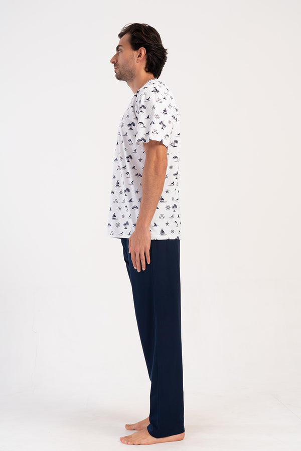 ERKEK PIJAMA TAKIM SUPREM 408171 - VienettaLACIVERTXL