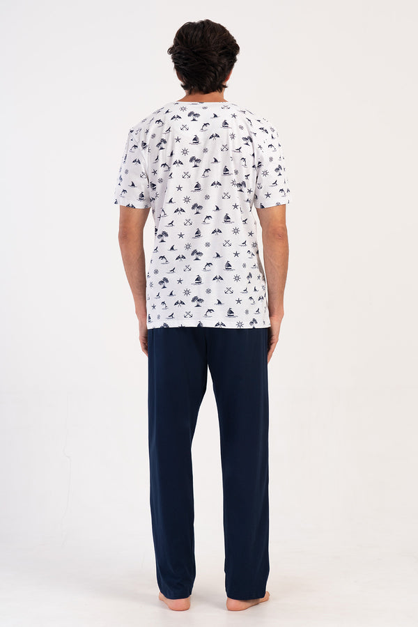ERKEK PIJAMA TAKIM SUPREM 408171 - Vienetta1.GrupLACIVERT