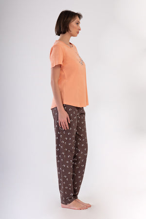 KADIN XXL PIJAMA TAKIM SUPREM 408176 - Vienetta1.GrupSOFT PINK