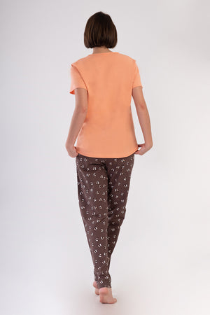 KADIN XXL PIJAMA TAKIM SUPREM 408176 - Vienetta1.GrupSOFT PINK