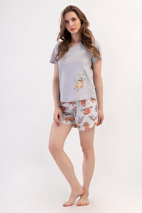Woman Supreme Catta V Neck Short Set