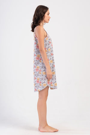 KADIN XXL IP ASKILI TUNIK 408186 - Vienetta1.GrupGRAY MELANGE