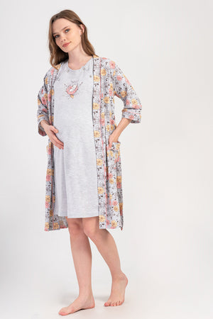 Woman Supreme Voba Pregnant Dressing Gown Set