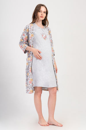 Woman Supreme Voba Pregnant Dressing Gown Set