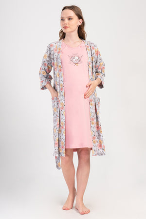 Woman Supreme Voba Pregnant Dressing Gown Set