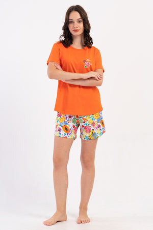 Woman Supreme Big Size Qesa Colorful Short Set
