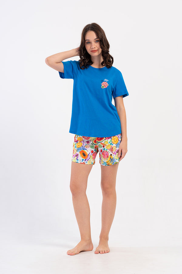Woman Supreme Big Size Qesa Colorful Short Set
