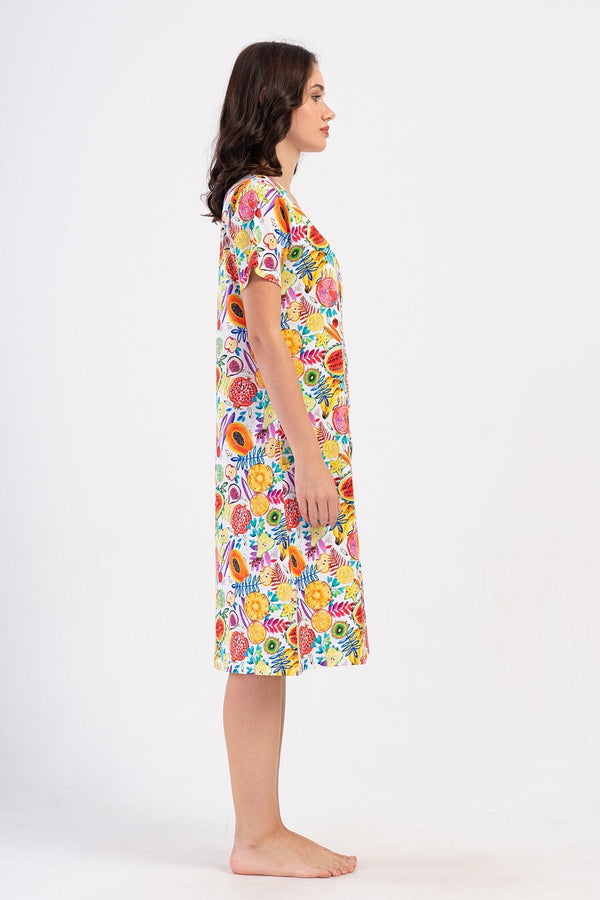 Woman Supreme Qesa Colorful Home Dress