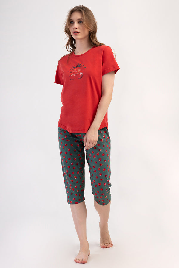 KADIN XXL KAPRI TAKIM SUPREM 408203 - Vienetta1.GrupYENI KIRMIZI