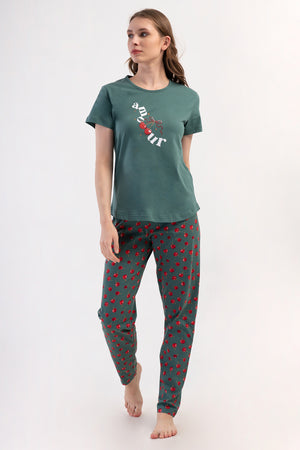 KADIN BATTAL XXL PIJAMA TAKIM SUPREM 408205