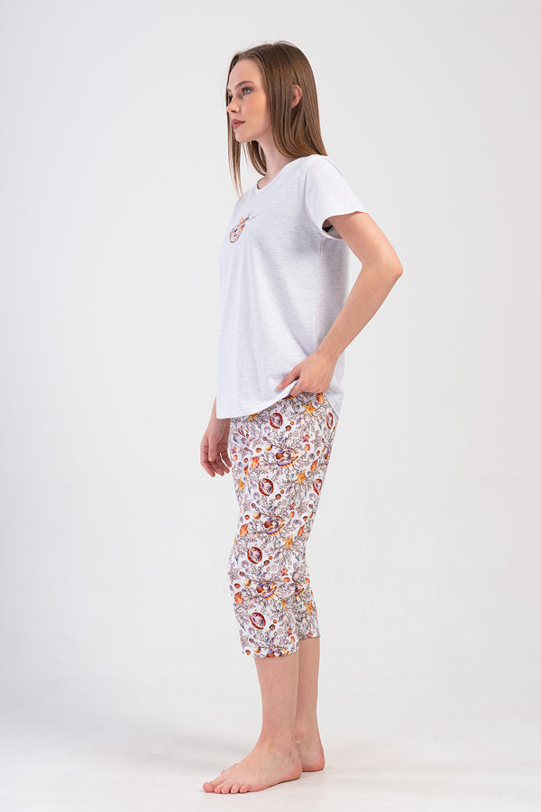 KADIN KAPRI TAKIM SUPREM 408208 - Vienetta1.GrupGRAY MELANGE