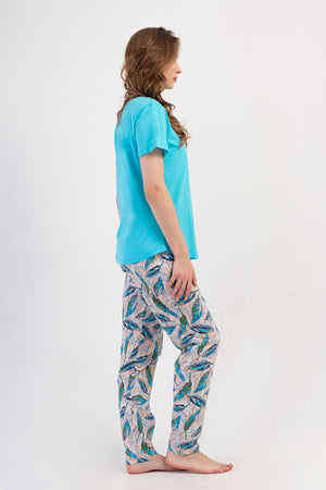 KADIN XXL PIJAMA TAKIM SUPREM 408213 - Vienetta1.GrupSOFT PINK