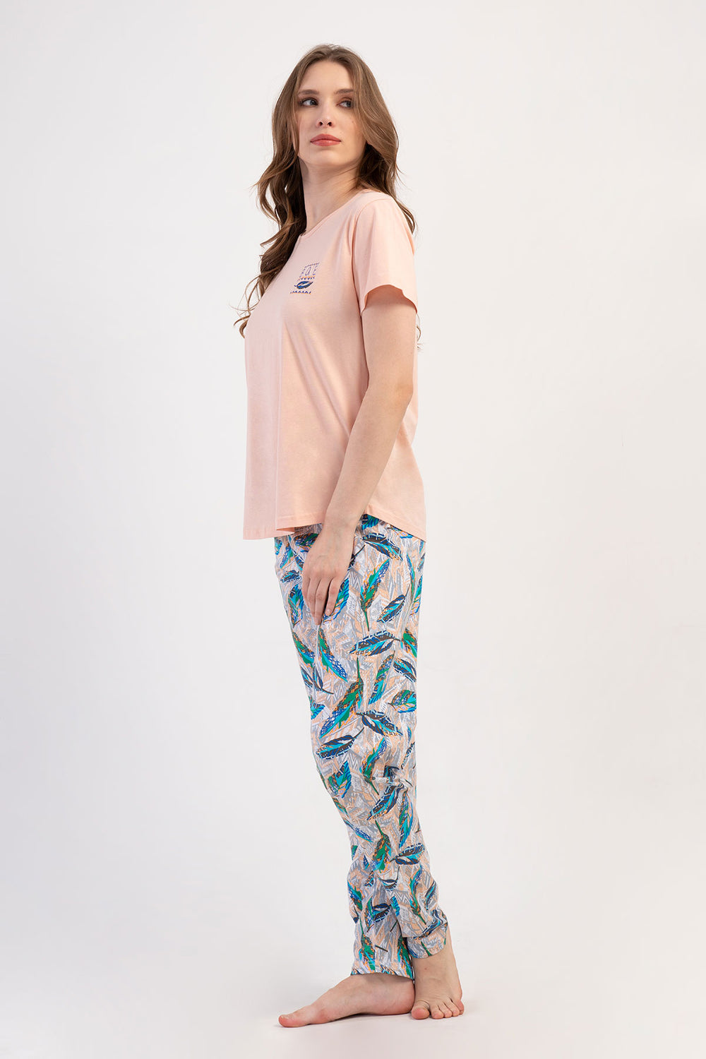 KADIN XXL PIJAMA TAKIM SUPREM 408213 - Vienetta1.GrupSOFT PINK