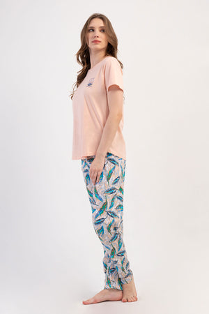 KADIN XXL PIJAMA TAKIM SUPREM 408213 - Vienetta1.GrupSOFT PINK