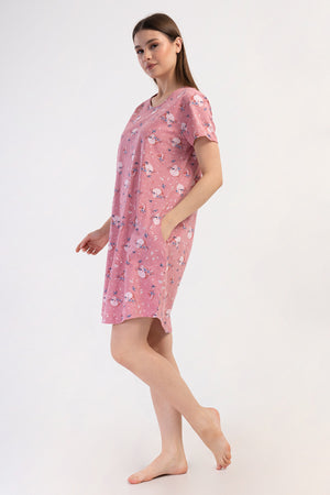 KADIN KISA KOL TUNIK 408238 - VienettaPINKM