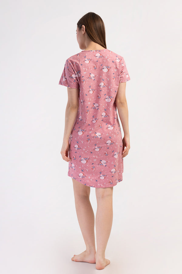 KADIN KISA KOL TUNIK 408238 - VienettaPINKM