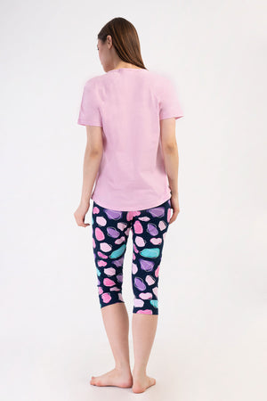 Woman Lycra Supreme Offe Capri Set