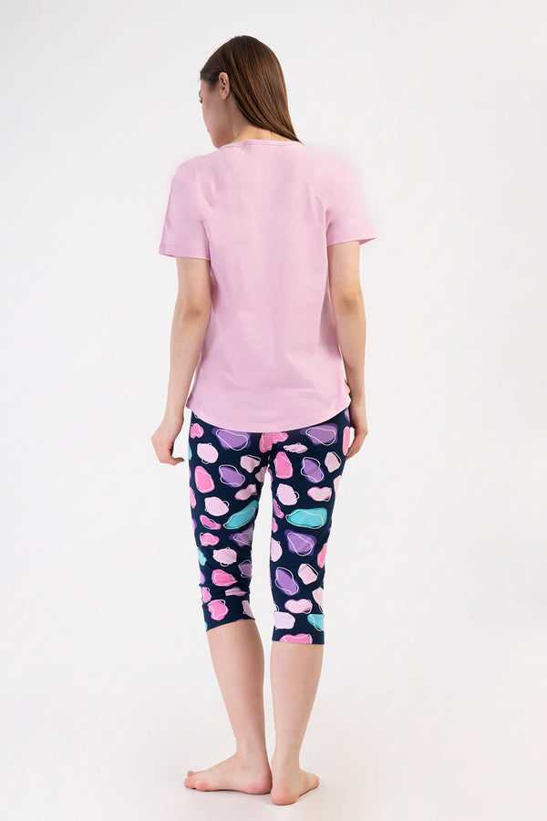 Woman Lycra Supreme Offe Capri Set