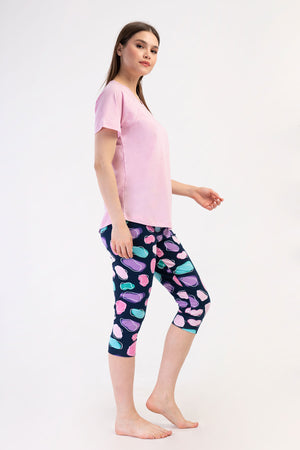 Woman Lycra Supreme Offe Capri Set
