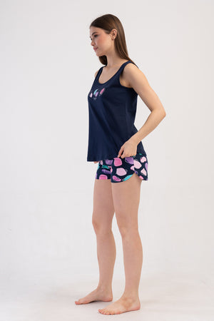 Woman Lycra Supreme Sleeveless Offe Short Set