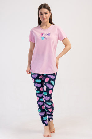 KADIN TAYT PIJAMA TAKIM LYC SUPREM DREAM 408253 - Vienetta1.GrupPEMBE