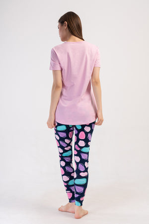 KADIN TAYT PIJAMA TAKIM LYC SUPREM DREAM 408253 - Vienetta1.GrupLACIVERT