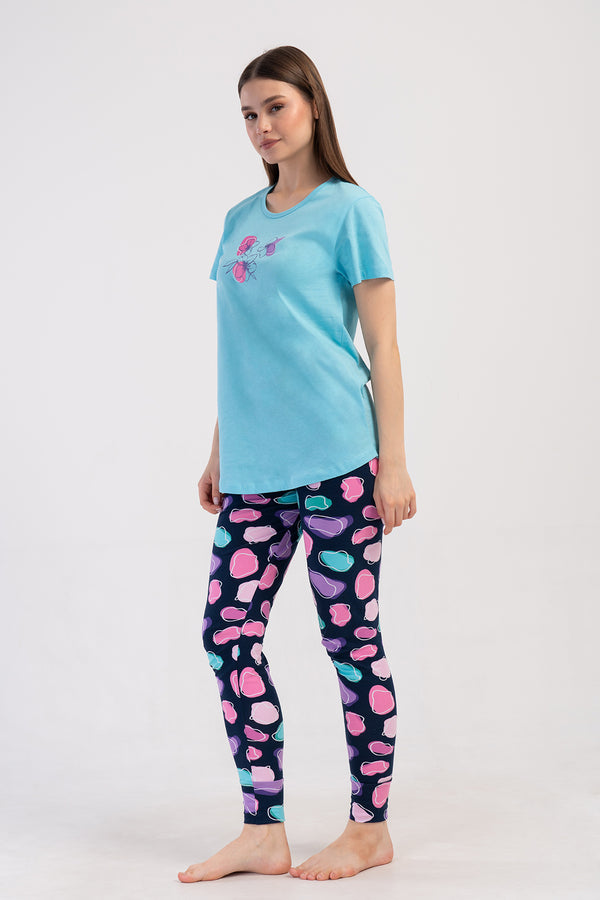 Woman Lycra Supreme Offe Pyjama Set