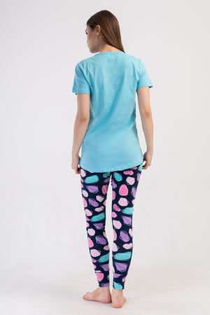 KADIN TAYT PIJAMA TAKIM LYC SUPREM DREAM 408253 - Vienetta1.GrupLACIVERT