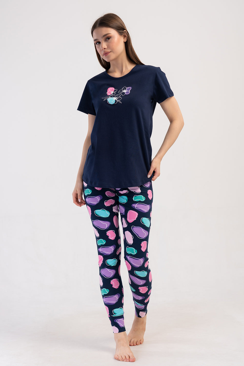 Woman Lycra Supreme Offe Pyjama Set