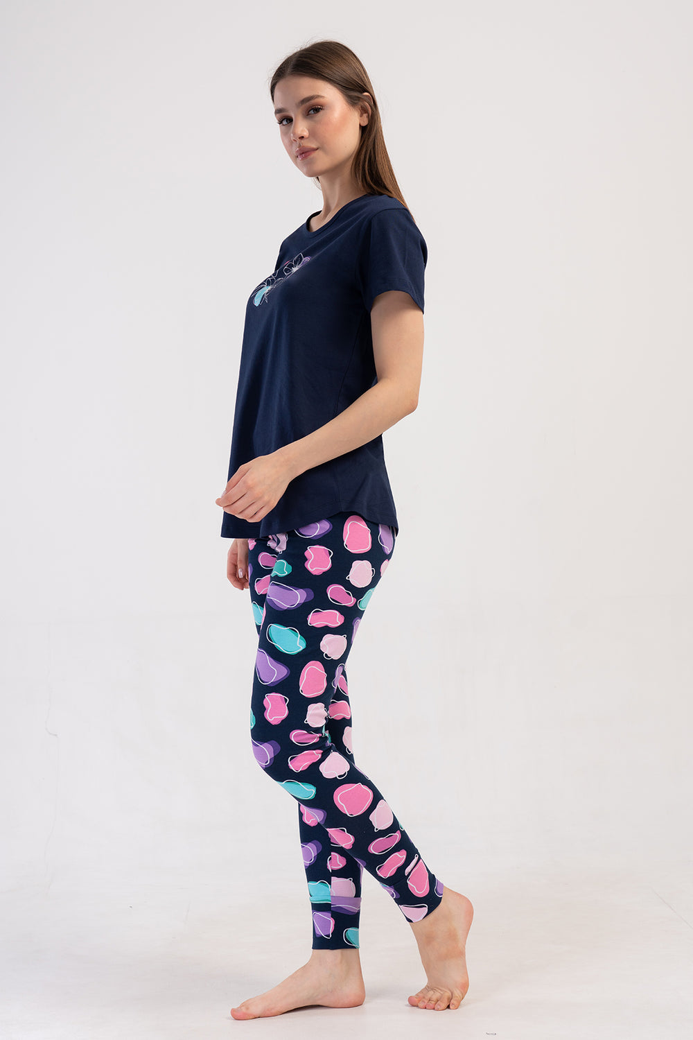 Woman Lycra Supreme Offe Pyjama Set