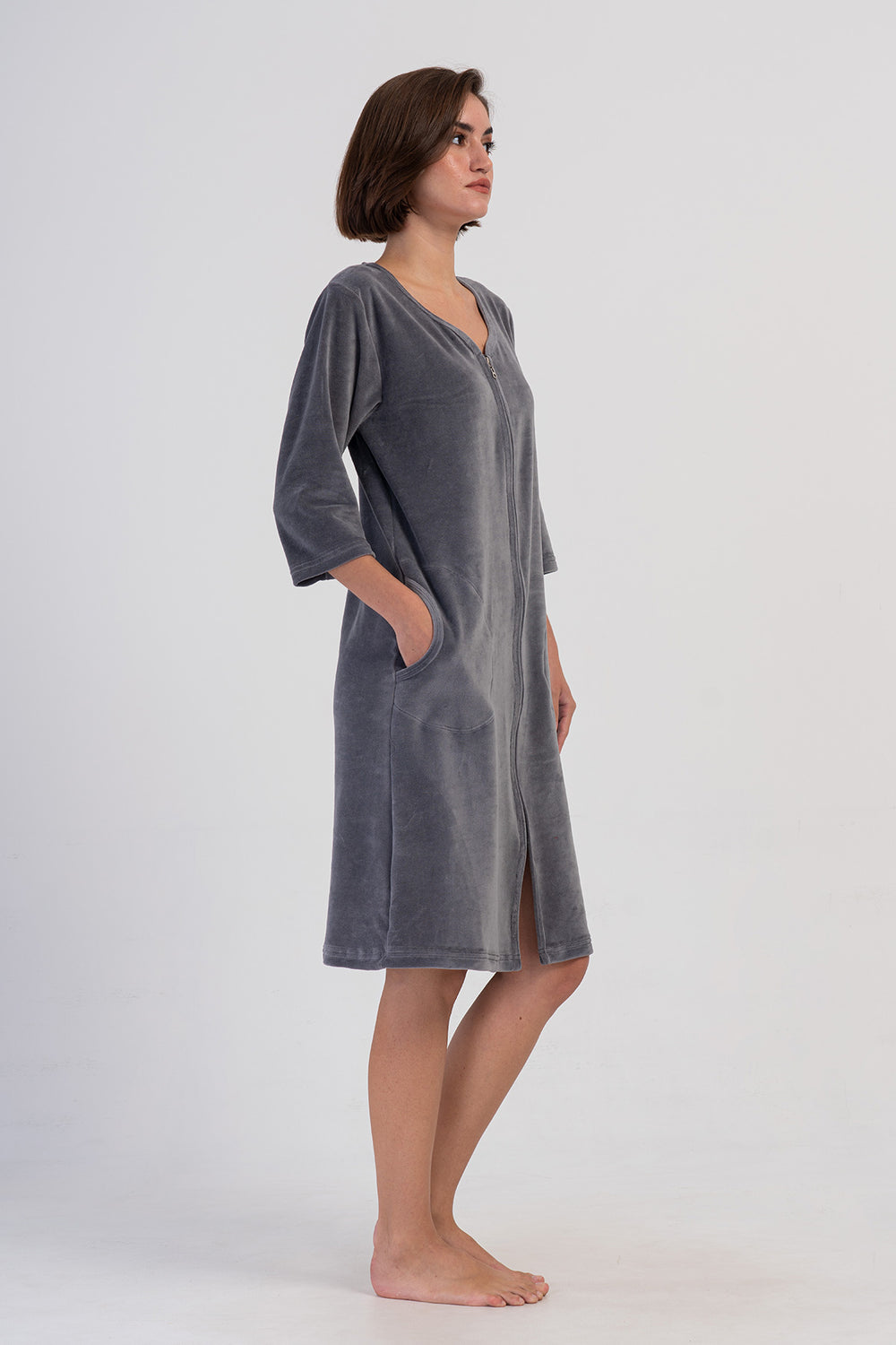 KADIN EV ELBISESI KADIFE 408262 - Vienetta1.GrupFUME