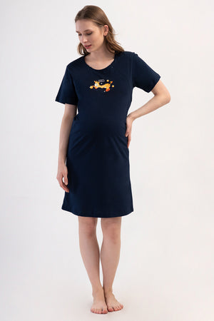 HAMILE TUNIK SUPREM 408280 - Vienetta1.GrupY.LACIVERT