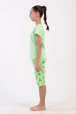 KIZ COCUK KAPRI TAKIM SUPREM 408282 - VienettaCELADONGREEN7 - 8