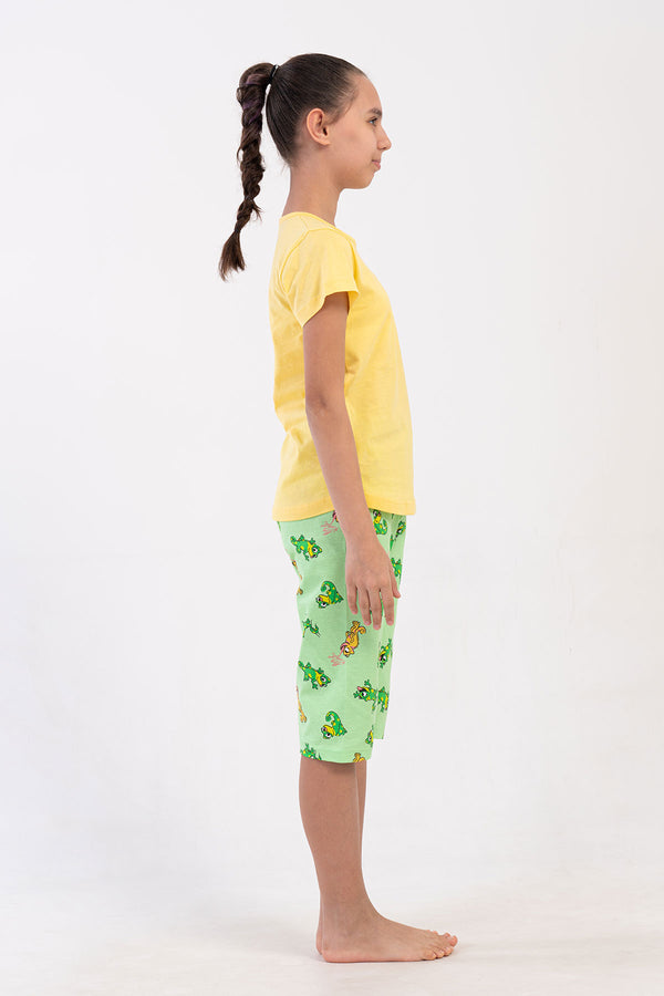 Kids' Girl Supreme Frogy Capri Set