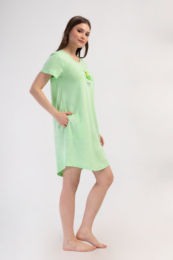 KADIN TUNIK SUPREM 408284 - Vienetta1.GrupCELADONGREEN
