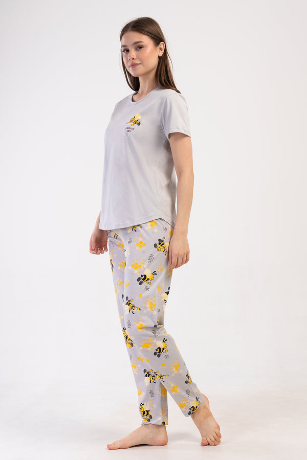 KADIN PIJAMA TAKIM SUPREM 408291 - VienettaGRIS