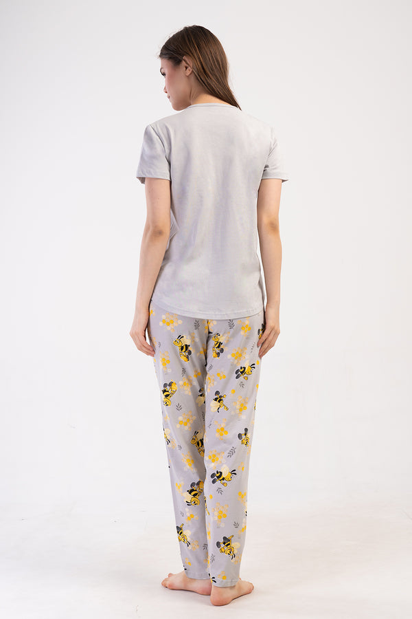 KADIN PIJAMA TAKIM SUPREM 408291 - VienettaGRIS