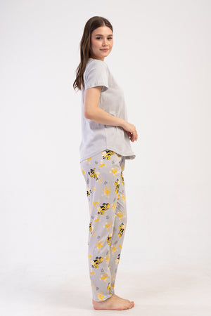 KADIN P.SUPREM O YAKA KISA KOL ETEGI OVAL PIJAMA TAKIM