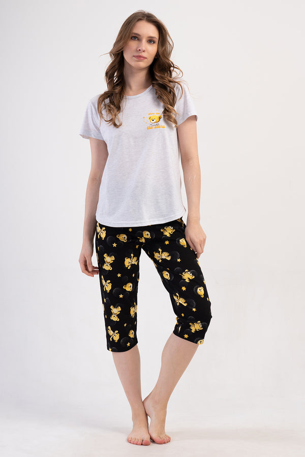 KADIN KAPRI TAKIM SUPREM 408295 - Vienetta1.GrupGRAY MELANGE