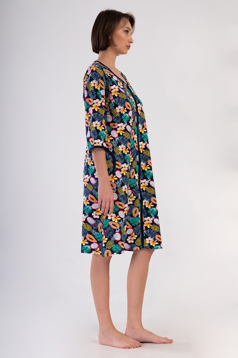 KADIN BATTAL XXL EV ELBISESI SUPREM 408303 - Vienetta1.GrupY.LACIVERT