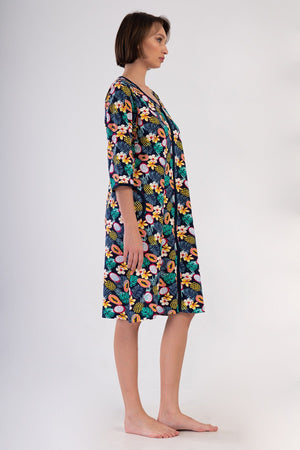 KADIN BATTAL XXL EV ELBISESI SUPREM 408303 - Vienetta1.GrupY.LACIVERT