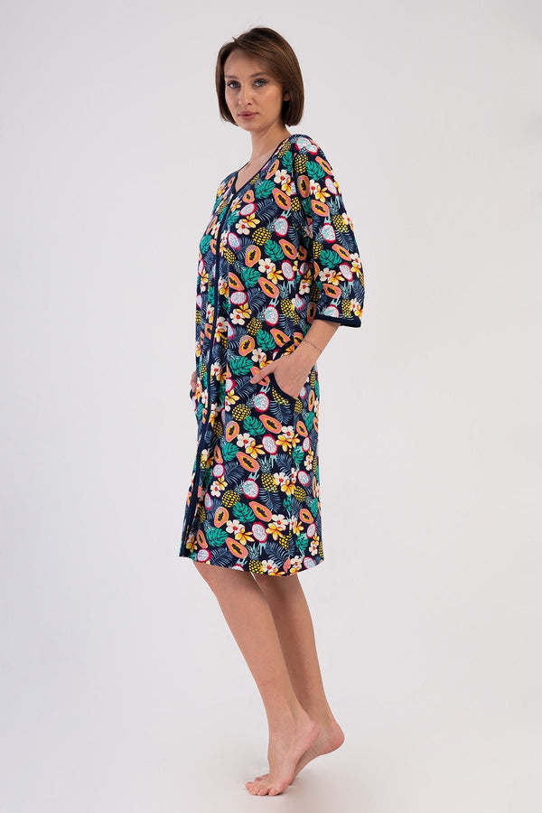 KADIN BATTAL XXL EV ELBISESI SUPREM 408303 - Vienetta1.GrupY.LACIVERT