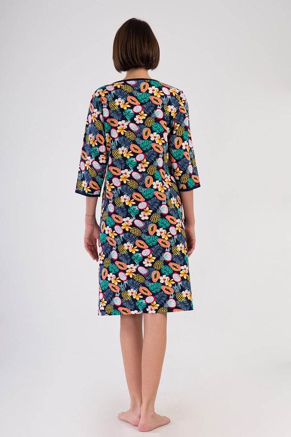 KADIN BATTAL XXL EV ELBISESI SUPREM 408303 - Vienetta1.GrupY.LACIVERT